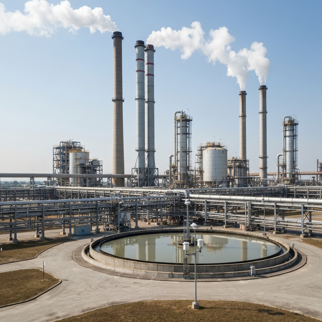 Environmental monitoring equipment at industrial facility